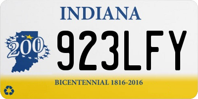 IN license plate 923LFY