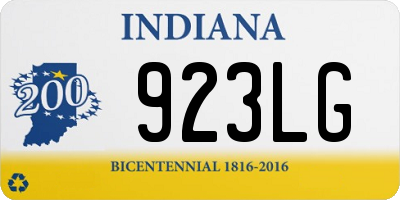 IN license plate 923LG