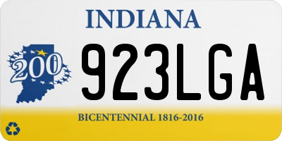 IN license plate 923LGA