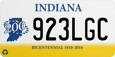 IN license plate 923LGC