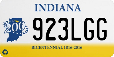 IN license plate 923LGG