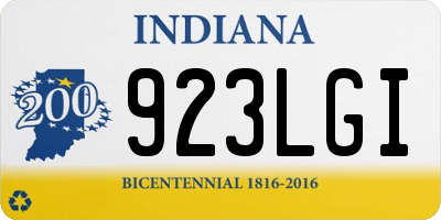 IN license plate 923LGI