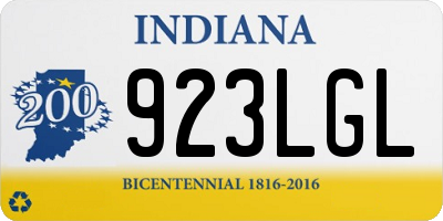 IN license plate 923LGL