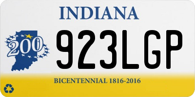 IN license plate 923LGP