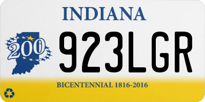 IN license plate 923LGR