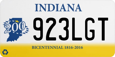 IN license plate 923LGT