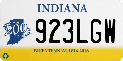 IN license plate 923LGW