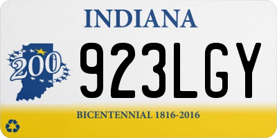 IN license plate 923LGY