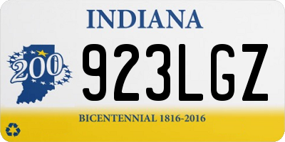 IN license plate 923LGZ