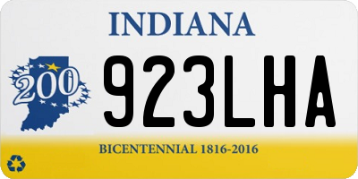 IN license plate 923LHA