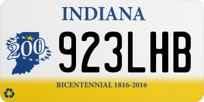 IN license plate 923LHB