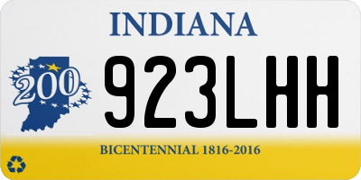 IN license plate 923LHH