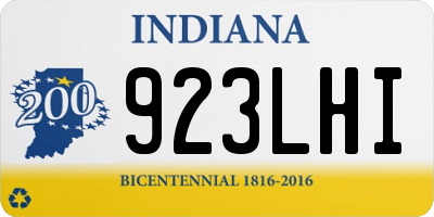 IN license plate 923LHI