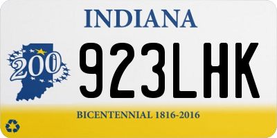 IN license plate 923LHK