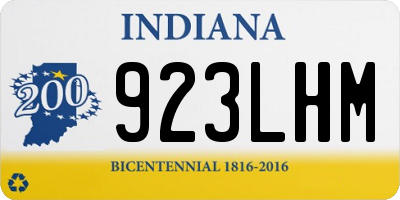 IN license plate 923LHM