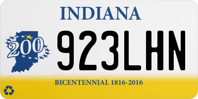IN license plate 923LHN