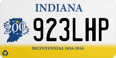 IN license plate 923LHP