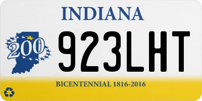 IN license plate 923LHT