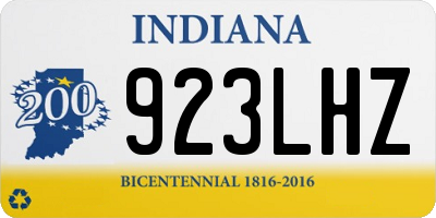 IN license plate 923LHZ