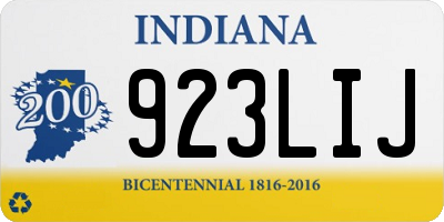 IN license plate 923LIJ