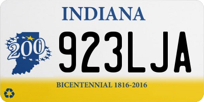 IN license plate 923LJA