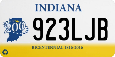 IN license plate 923LJB