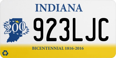 IN license plate 923LJC