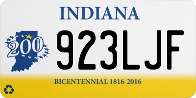 IN license plate 923LJF