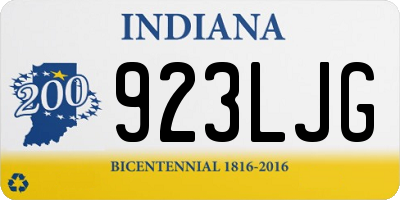 IN license plate 923LJG