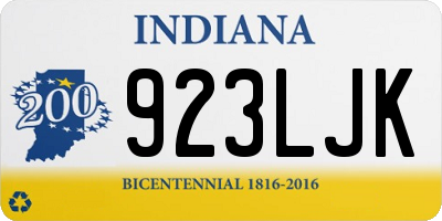 IN license plate 923LJK