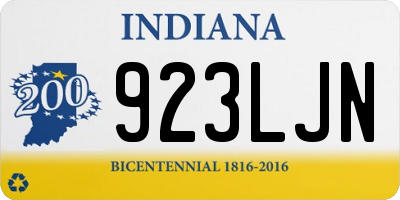 IN license plate 923LJN