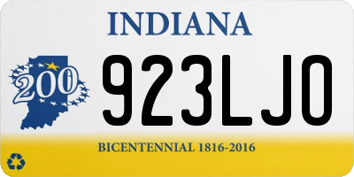 IN license plate 923LJO