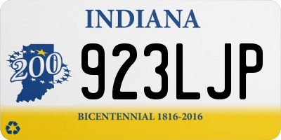 IN license plate 923LJP
