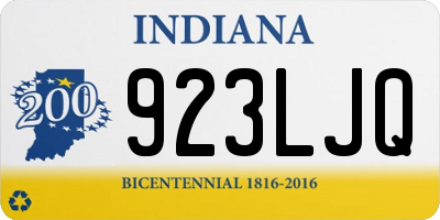 IN license plate 923LJQ