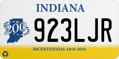 IN license plate 923LJR