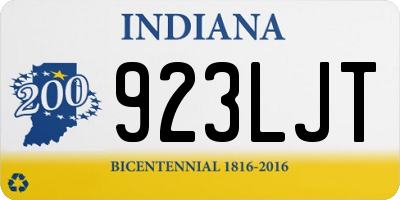 IN license plate 923LJT