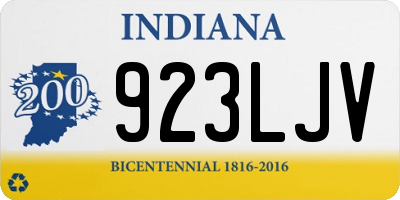 IN license plate 923LJV