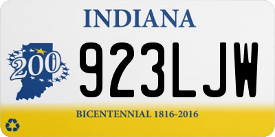 IN license plate 923LJW