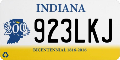 IN license plate 923LKJ