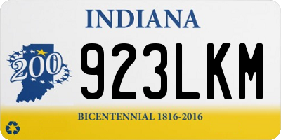 IN license plate 923LKM