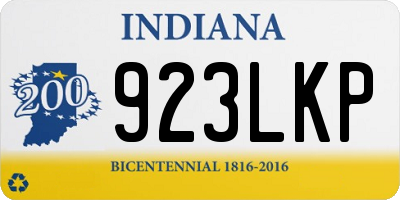 IN license plate 923LKP