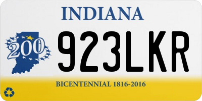 IN license plate 923LKR