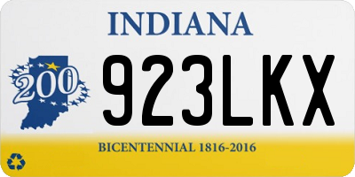 IN license plate 923LKX
