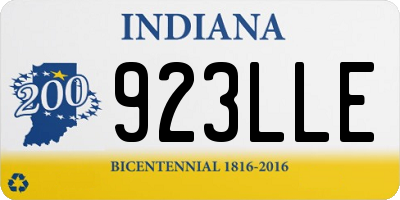 IN license plate 923LLE