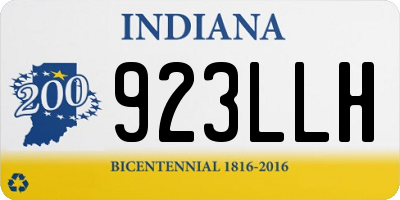 IN license plate 923LLH