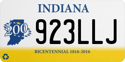 IN license plate 923LLJ