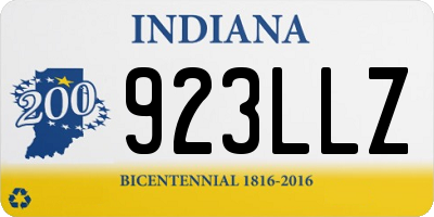 IN license plate 923LLZ
