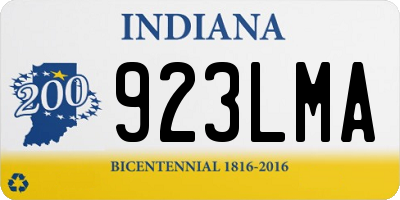 IN license plate 923LMA