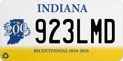 IN license plate 923LMD