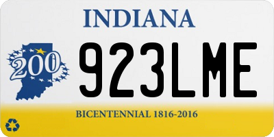 IN license plate 923LME